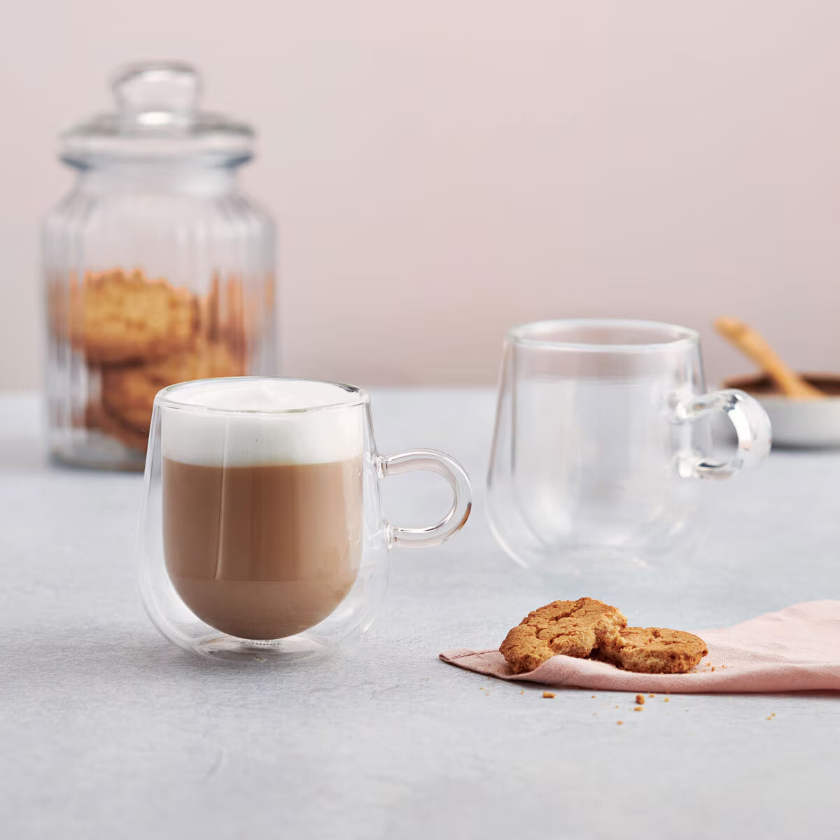 Judge Double Walled Latte Glass Set, 275Ml, 6 Pack - Nonynana