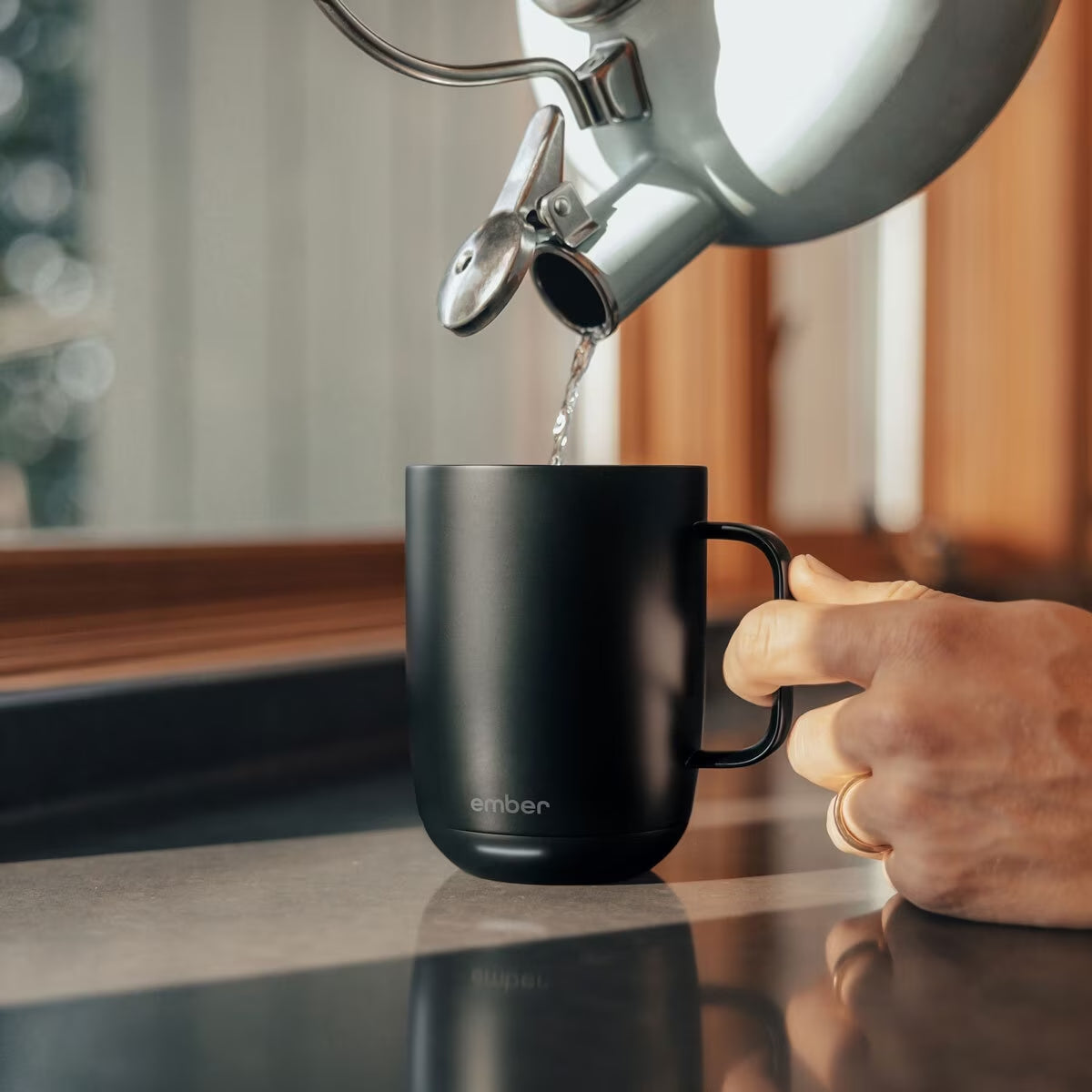 Ember Mug² 14Oz Temperature Control Ceramic Mug, Black - Nonynana