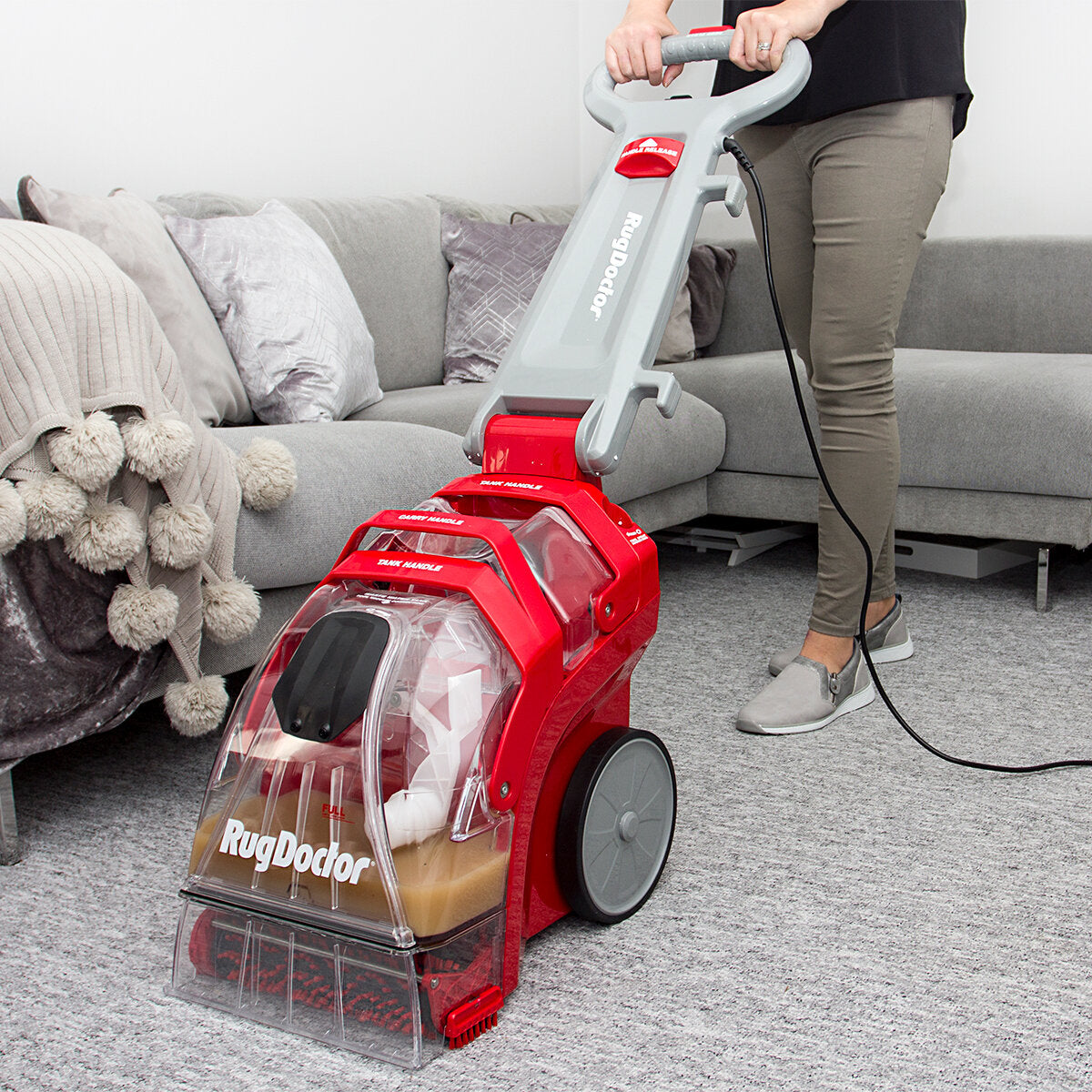 Rug Doctor Deep Carpet Cleaner with 2 X 1L Carpet Detergent