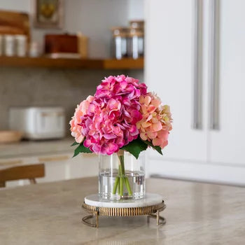Real Touch Artificial Hydrangea In Vase In 3 Colours | Nonynana Premium