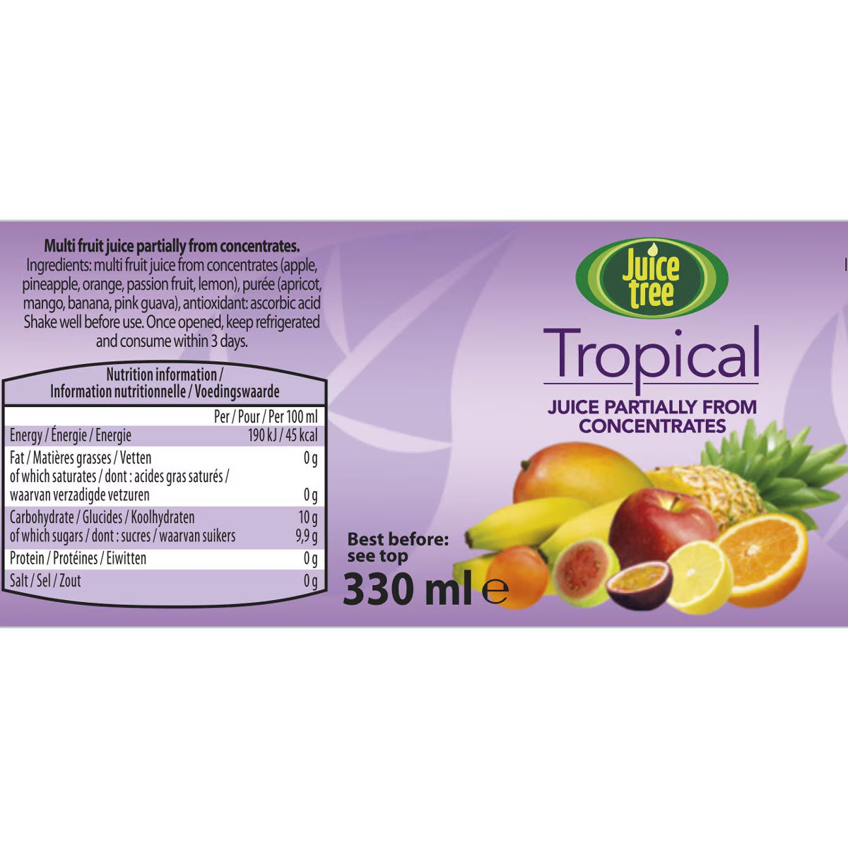 Juice Tree Tropical Juice, 12 X 330Ml - Nonynana