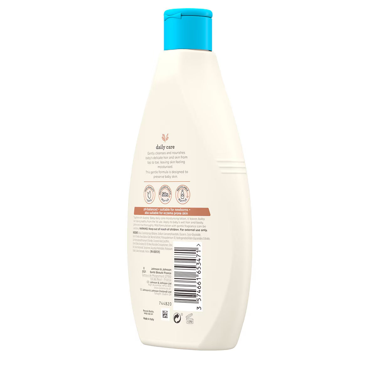 Aveeno Baby Hair & Body Wash, 3 X 400Ml - Nonynana