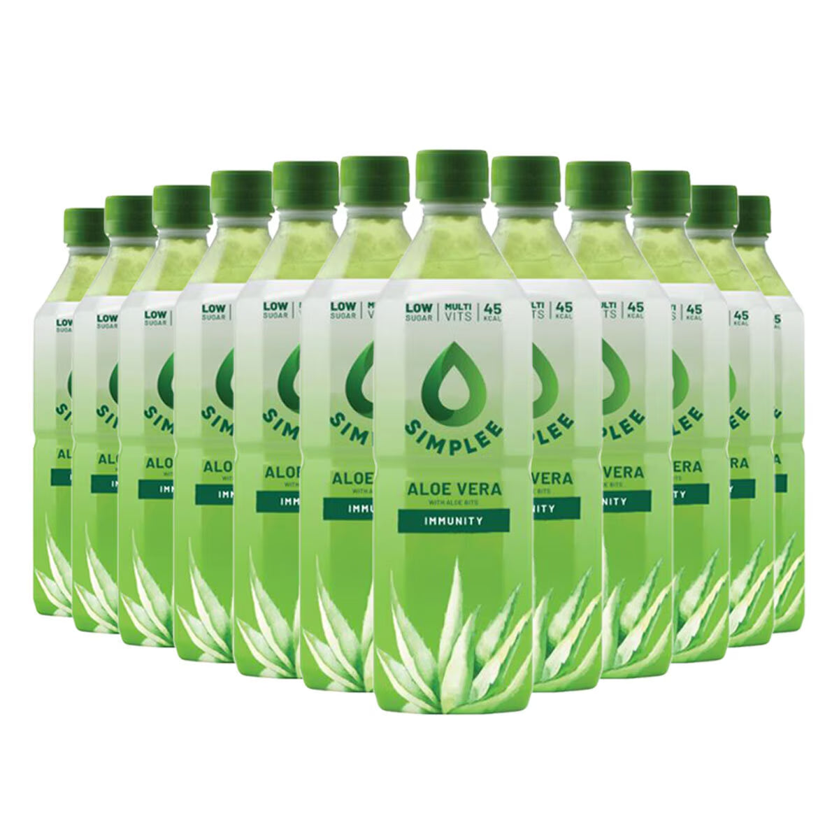 Simplee Aloe Vera Drink with Bits, 12 X 500Ml - Nonynana