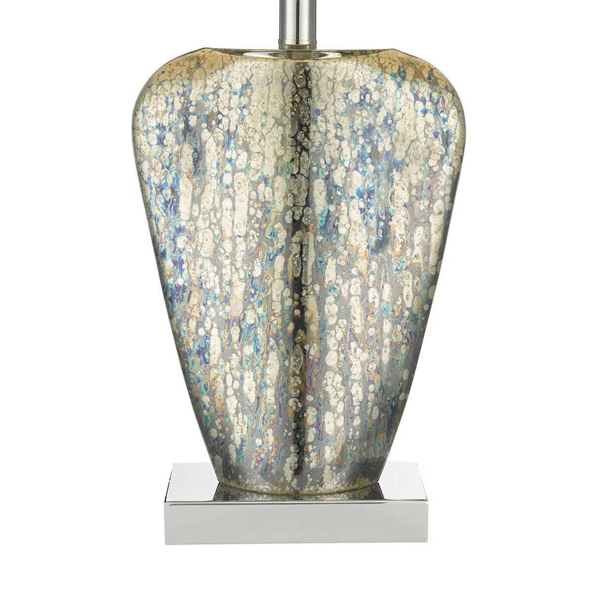 Syracuse Mercury Glass Table Lamp with Cream Shade