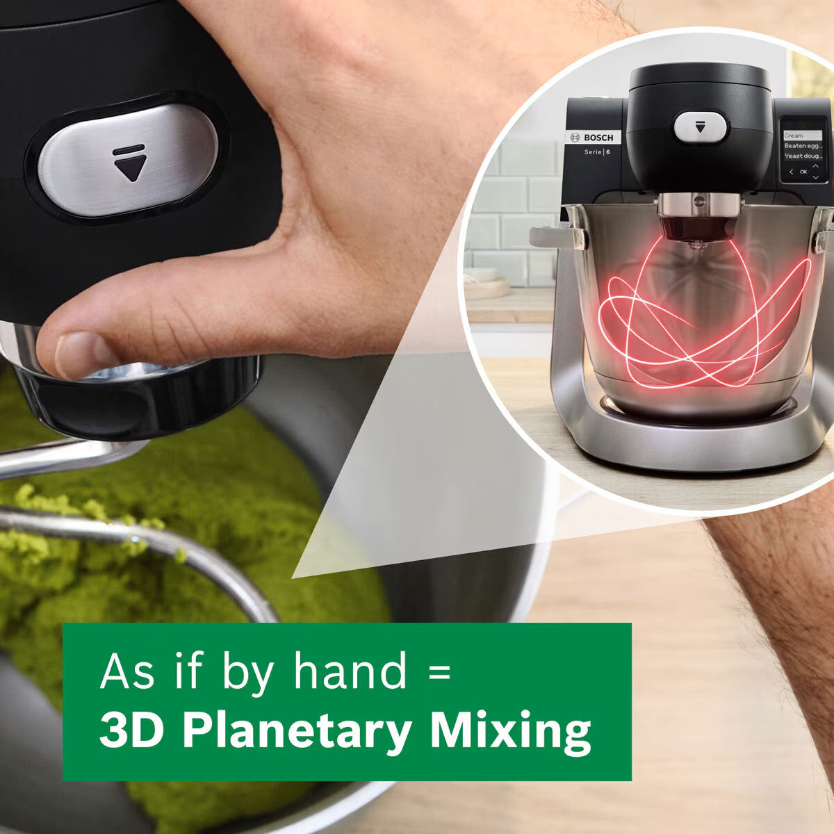 Bosch Series 6 Intelligent Sensing Integrated Scale Stand Mixer, MUMS6ZM00G - Nonynana