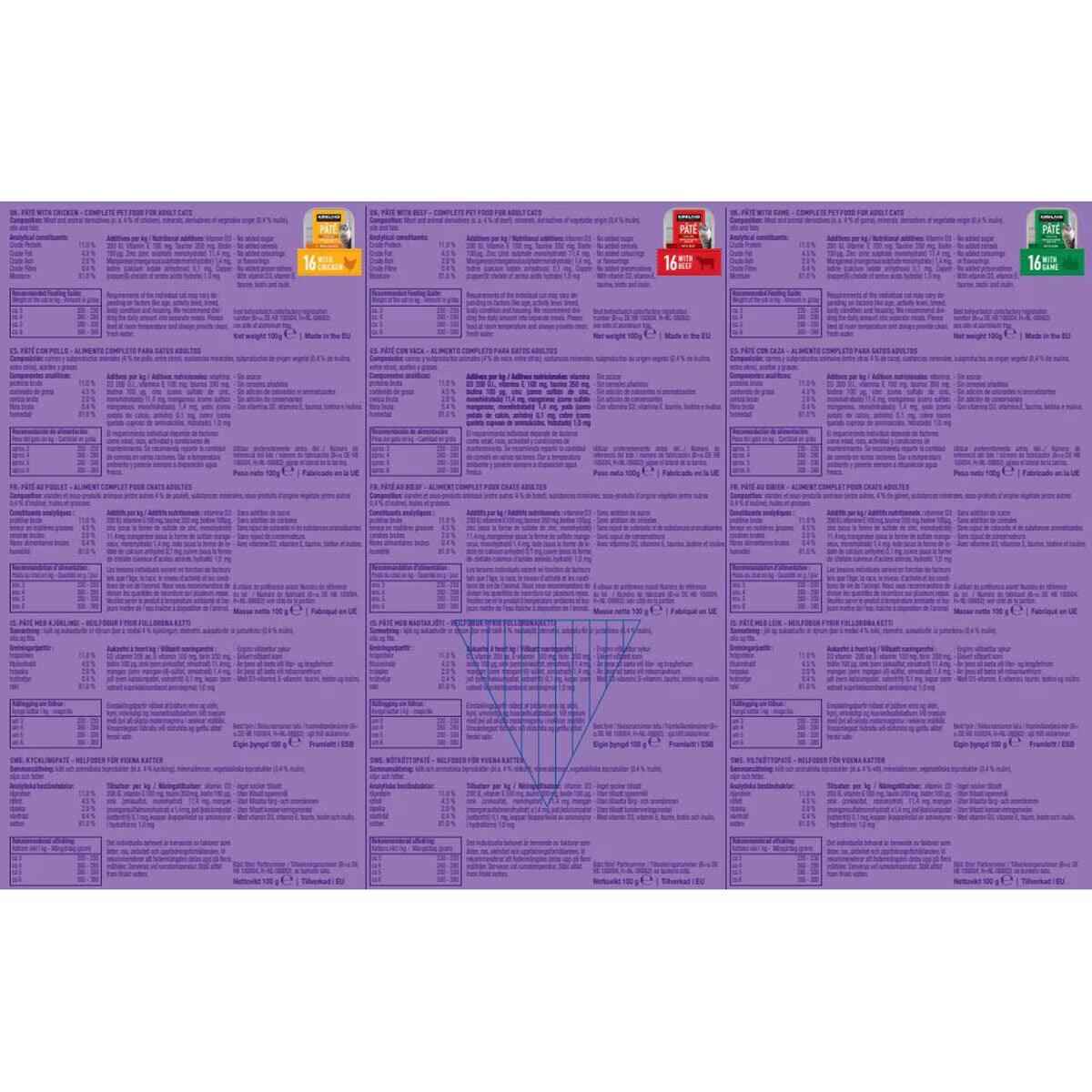 Kirkland Signature Tender Meal Variety Cat Food, 48 X 100G - Nonynana