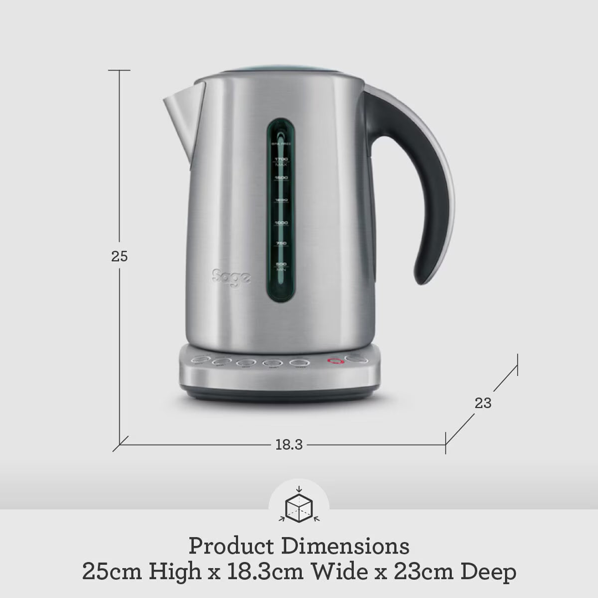 The Sage Smart Kettle™ Luxe, SKE825BSS3GUK1 - Nonynana