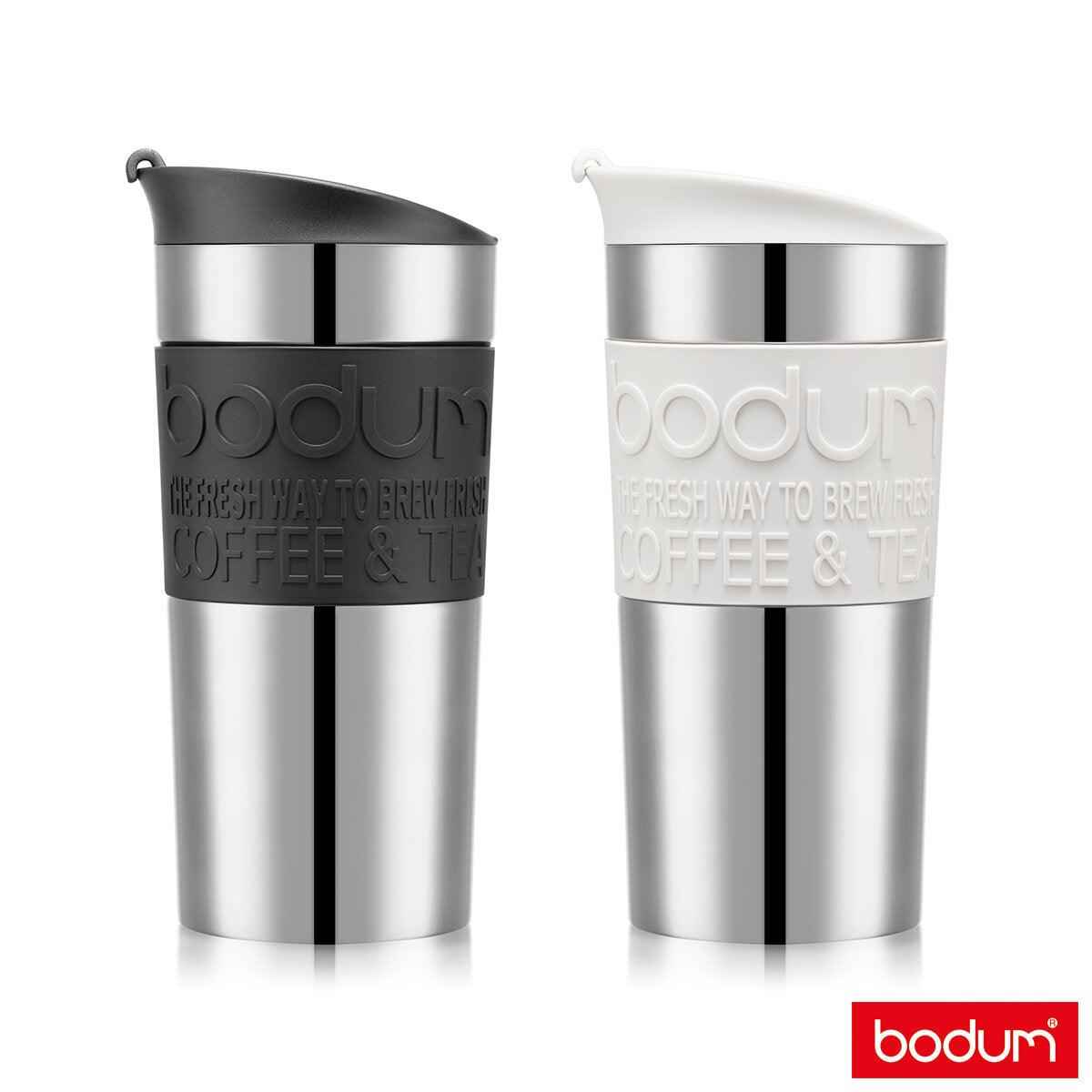 Bodum Stainless Steel Travel Mug (0.35L), 2 Pack in Two Colour Combinations - Nonynana
