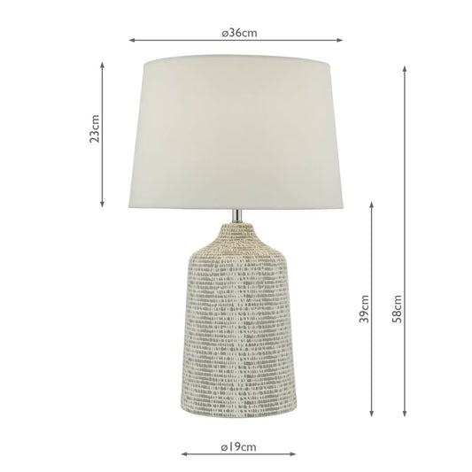 Vondra Ceramic Table Lamp