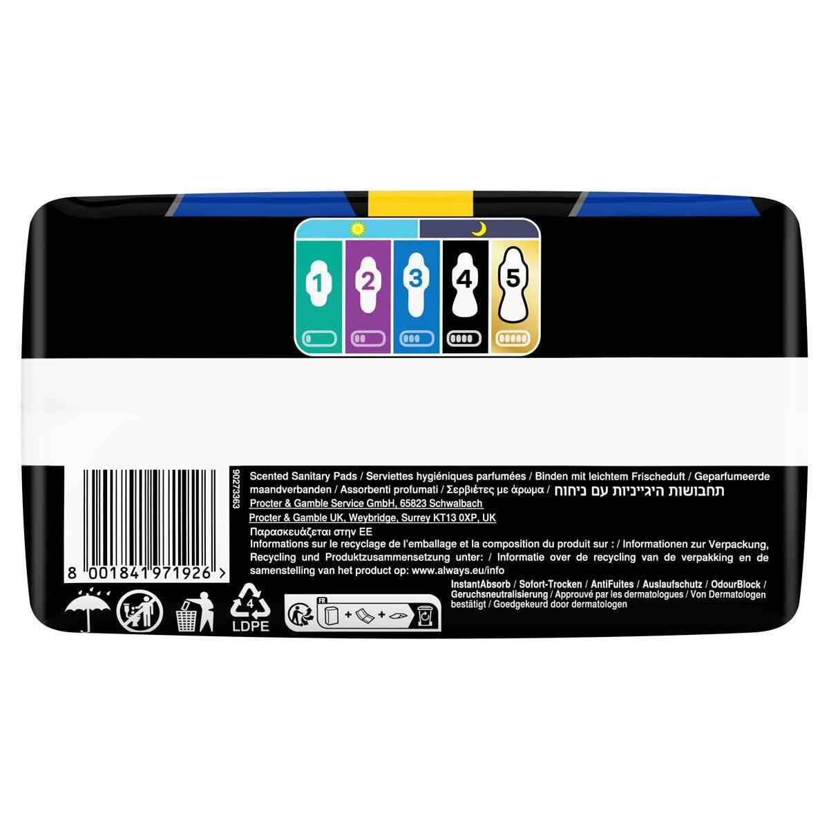 Always Ultra Night Quattro Packs, 36 Pack - Nonynana
